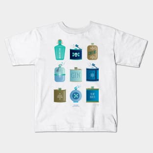 flask blue Kids T-Shirt